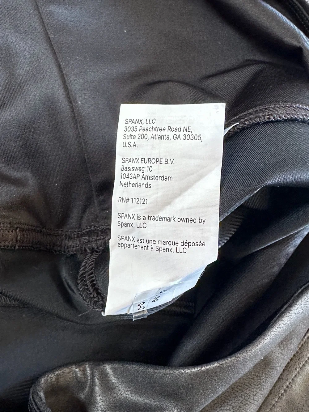 NWT Spanx Black Shimmer Leggings in Black Size 3X Athleisure Shiny High Waisted